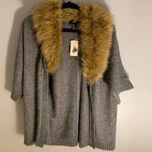 🆕 Forever 21 fur cardigan